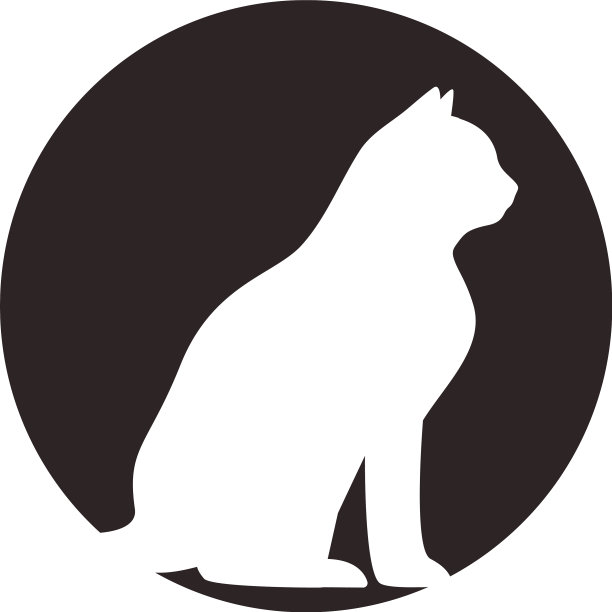 猫动物图标设计模板隔离图片下载