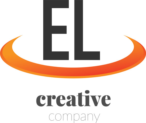 首字母el创意飞旋设计标志图片下载