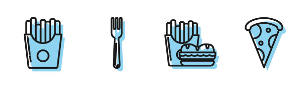 盒装汉堡和炸薯条图片下载