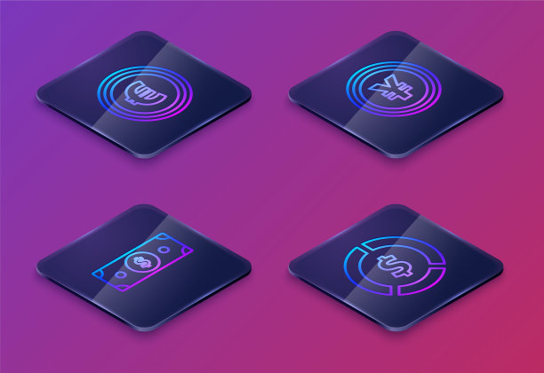 设置等距线硬币货币与欧元符号图片下载