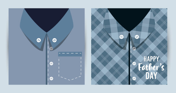 父亲节贺卡，男衬衫图片下载