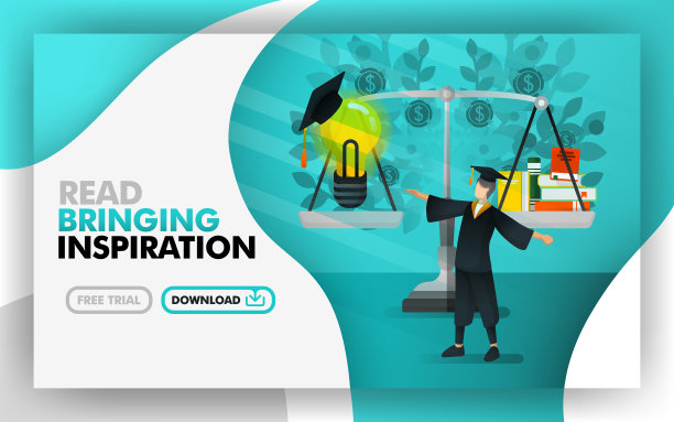 绿色阅读带来的网站横幅图片下载