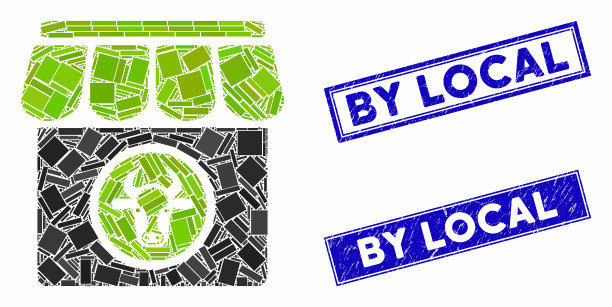 畜禽养殖场的马赛克和划长方形图片下载