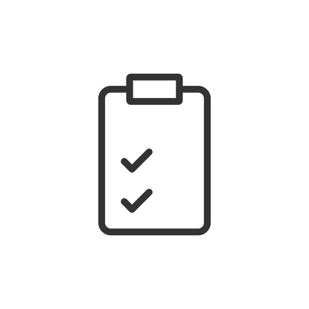文档检查表图标在扁平化样式上报告图片下载