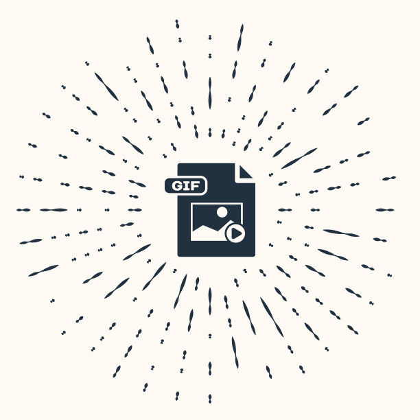 灰色GIF文件文件下载GIF按钮图标图片下载