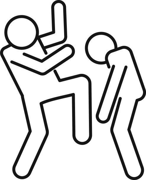 暴力图标轮廓样式图片下载