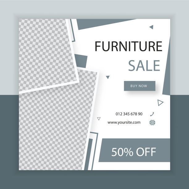 家具销售横幅广场社交媒体收藏图片下载