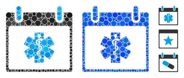 生活明星日历日组成图标圈图片下载