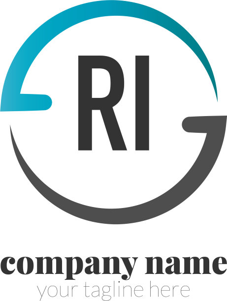 首字母创意圆标志概念图片下载