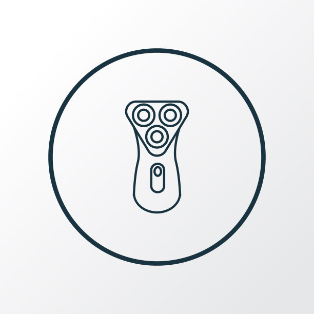 电动剃须刀图标线符号优质图片下载