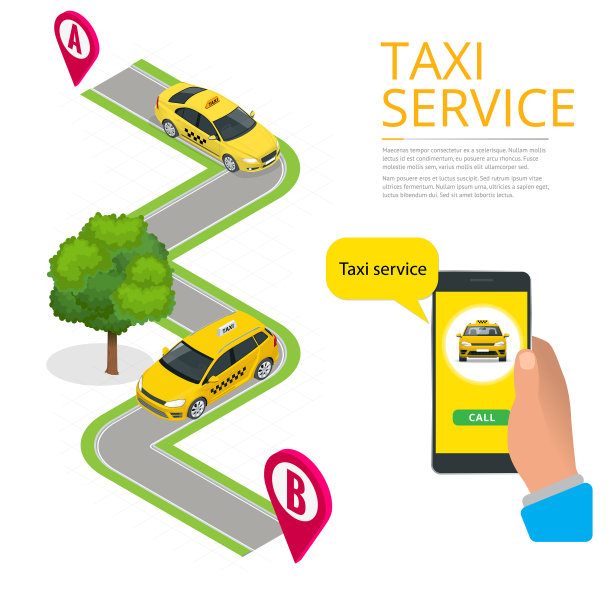 等距订购网上出租车和叫出租车图片下载