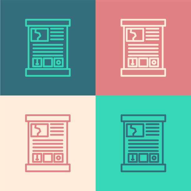 游戏中的颜色线图标隔离颜色图片下载