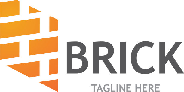 砖墙的标志图片下载