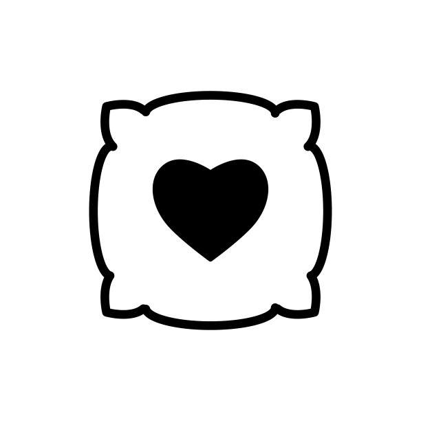 枕头图标平面矢量模板设计流行图片下载