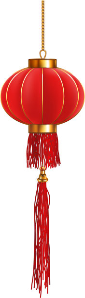 春节三个红色的中国灯笼在一个图片下载