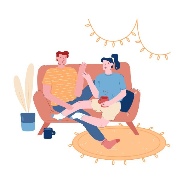 周末晚上男女角色聚在一起图片下载