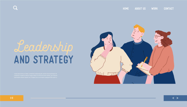 头脑风暴网站登陆页的商业人士图片下载