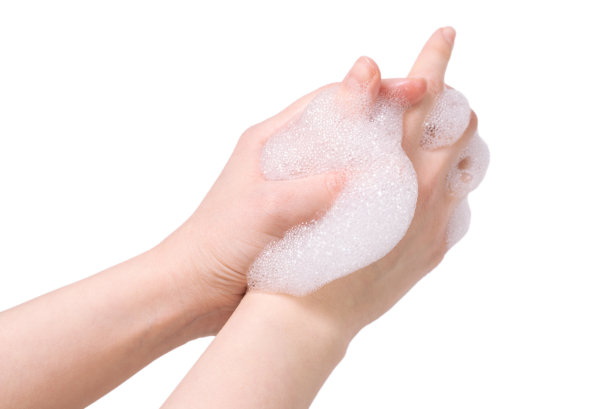 手洗隔离在白色背景。图片下载