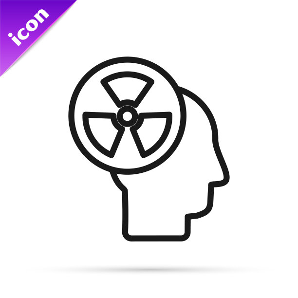 黑线剪影一个人头和一个图片下载