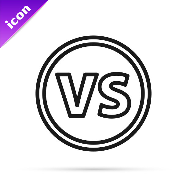 黑线vs战斗图标隔离上图片下载