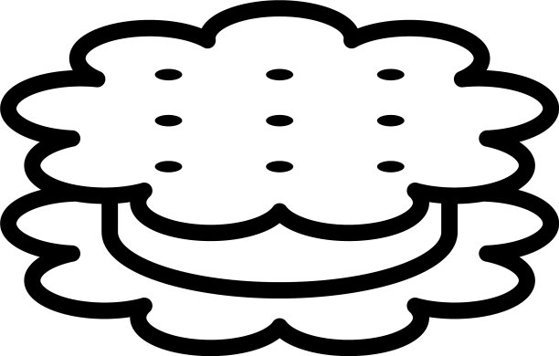 糖果饼干图标轮廓风格图片下载