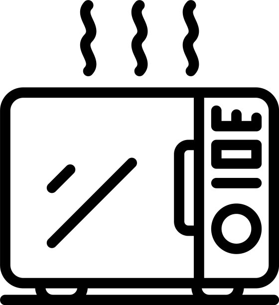 微波图标轮廓样式图片下载