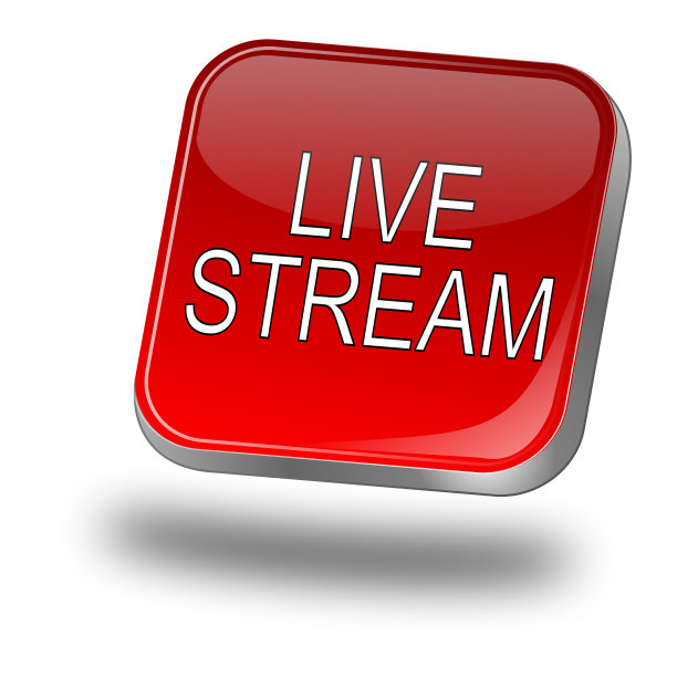 直播按钮- 3D插图图片下载