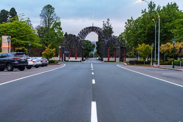 新西兰北岛罗托鲁瓦政府花园的入口图片下载