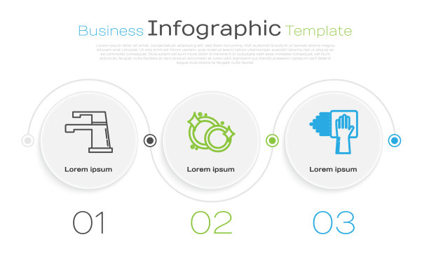 设自来水龙头洗碗和清洗图片下载