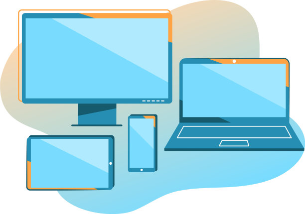 平面设计的智能设备笔记本显示器图片下载