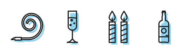 生日蛋糕蜡烛设线生日派对图片下载