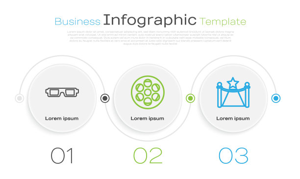 设置线3d电影眼镜胶片卷轴和地毯图片下载