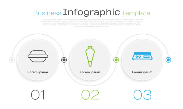 设置线马卡龙饼干糕点袋装饰图片下载