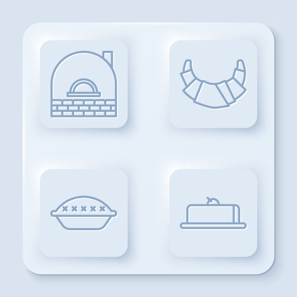 套线砖炉羊角自制派图片下载