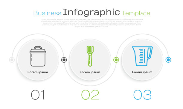 摆好烹饪锅、叉子和量杯图片下载