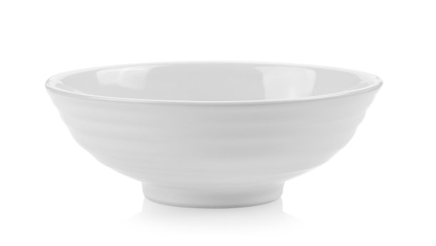 白色背景上的白色碗图片下载