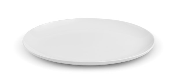 空盘子孤立在白色背景上图片下载