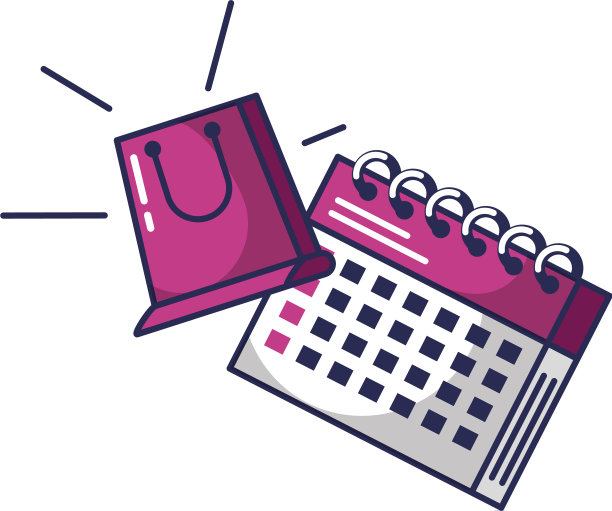 日历提醒与购物袋图片下载