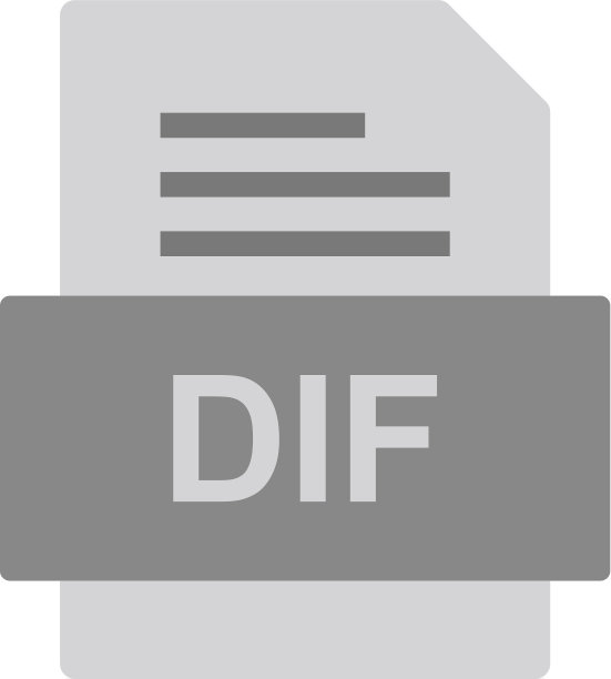 DIF文件文档图标图片下载