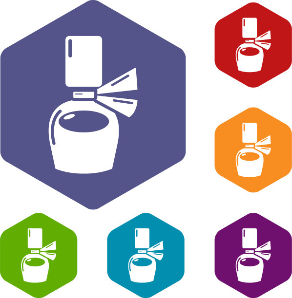 香水瓶礼品图标六面体图片下载