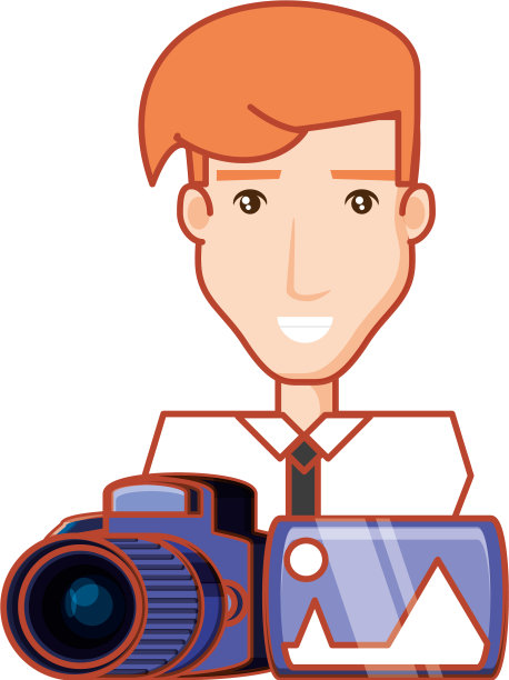 商人与照相机和图片图片下载