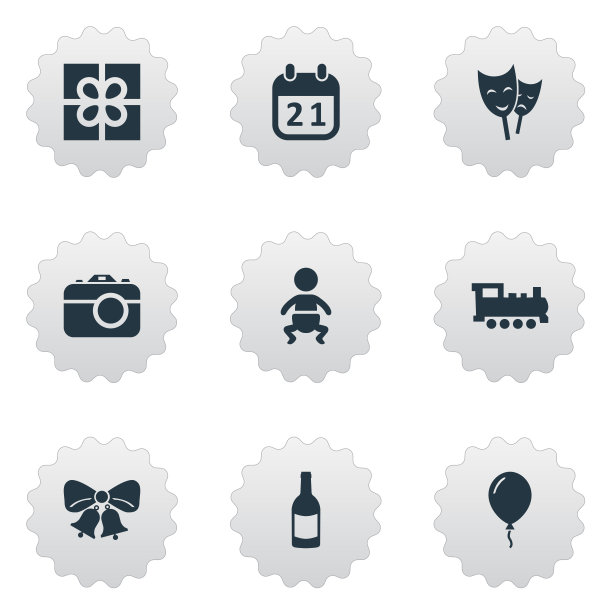 一套简单的庆祝活动图片下载