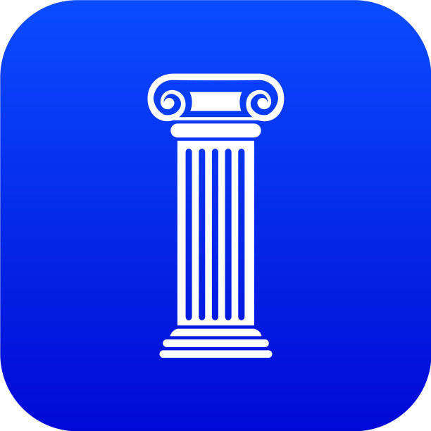 罗马柱图标数字蓝色图片下载