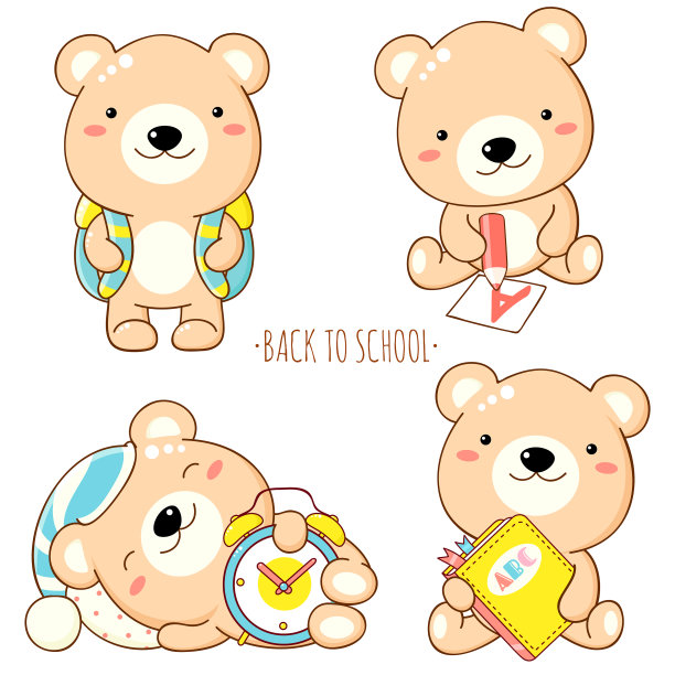 设置教育图标在卡哇伊风格图片下载