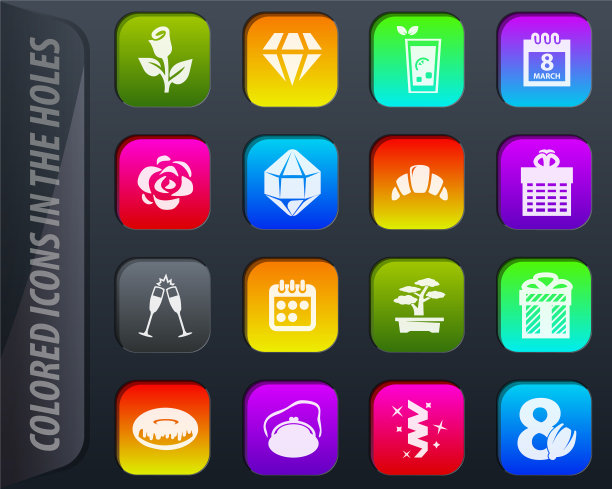 8三月图标集图片下载