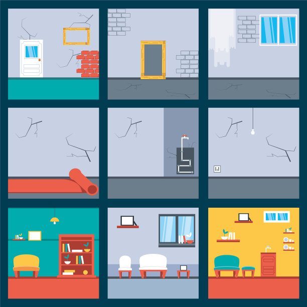 设置之前和之后的房屋建设图片下载