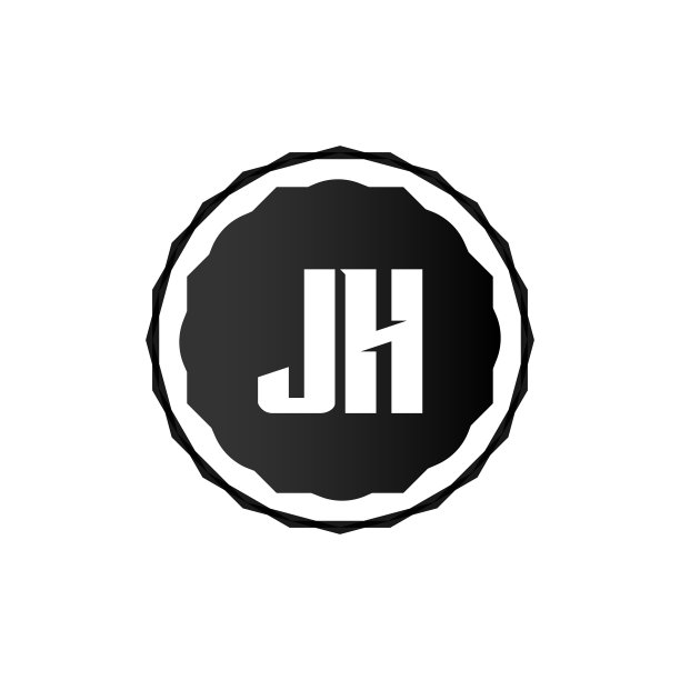 首字母JH标志模板设计图片下载