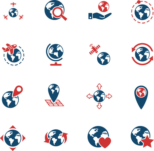 地球仪图标设置图片下载