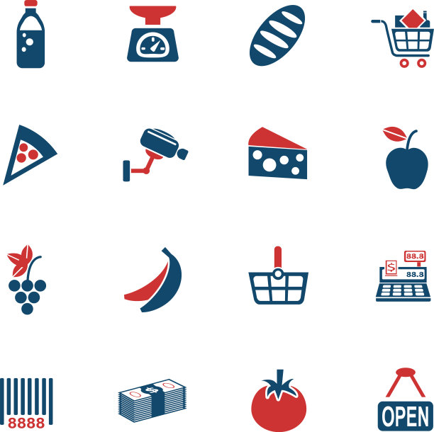 杂货店图标集图片下载