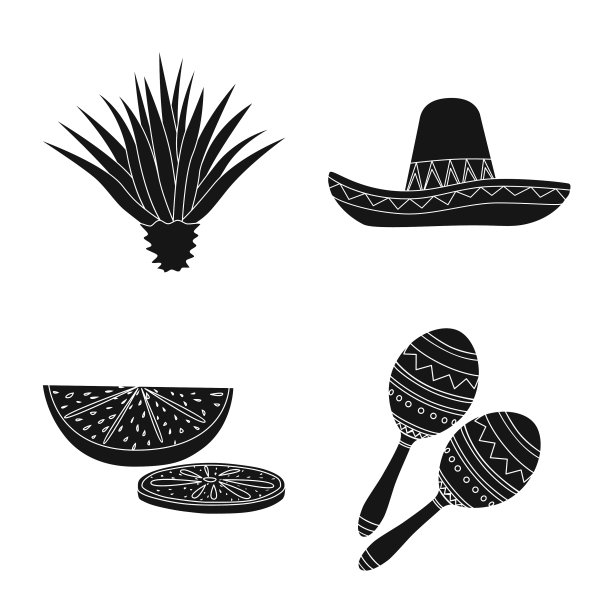 设计嘉年华和国家标志集图片下载